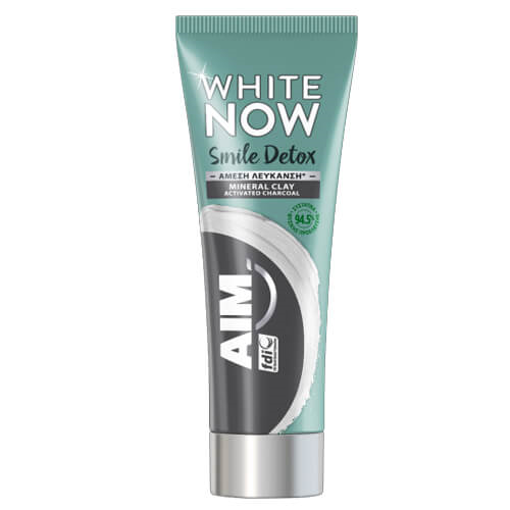 AIM WHITE NOW 75ml - (DETOX CHARCOAL)