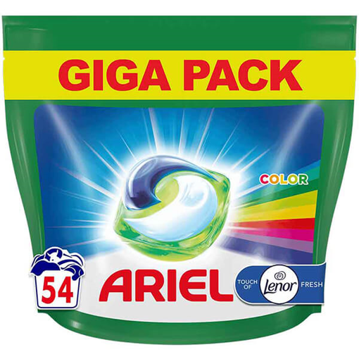 ARIEL ΥΓΡΕΣ ΚΑΨΟΥΛΕΣ  ALL IN 1 (54τεμ.) - (COLOR)