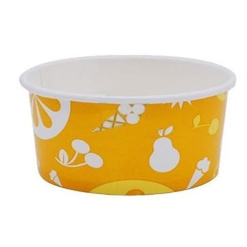 ΧΑΡΤΙΝΟ ΚΥΠΕΛΟ ΠΑΓΩΤΟΥ (3oz) - (YELLOW) (50τεμ.)