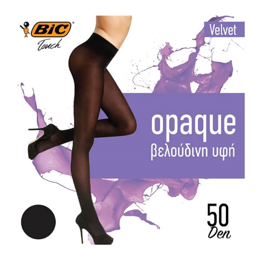 BIC ΚΑΛΣΟΝ VELVET 50DEN (LARGE) - (ΜΑΥΡΟ)