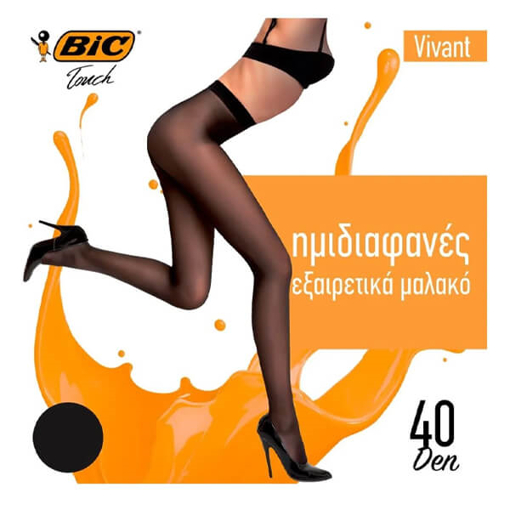 BIC ΚΑΛΣΟΝ VIVANT 40DEN (LARGE) - (ΜΑΥΡΟ)