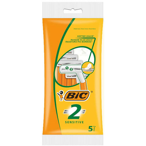 BIC ΞΥΡΑΦΑΚΙΑ BILAMA (5τεμ.) - (SENSITIVE) (ORANGE)