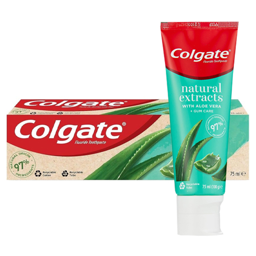 COLGATE NATURAL EXTRACTS 75ml - (ALOE VERA) (ΟΔΟΝΤΟΚΡΕΜΑ)