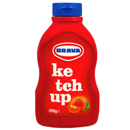 BRAVA KETCHUP 490gr. - (ΠΛΑΚΕ)