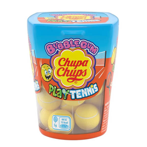 CHUPA CHUPS BUBBLE GUM (18τεμ.) - (PLAY TENNIS) (ΑΝΑΝΑΣ)