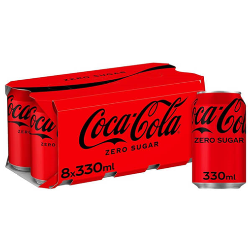 COCA COLA ZERO  (8x330ml)