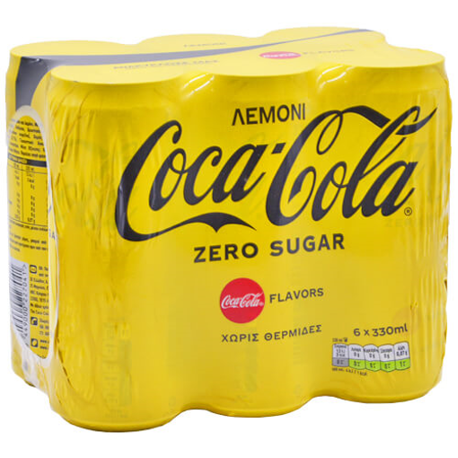 COCA COLA ZERO 330ml - (ΛΕΜΟΝΙ) (6 PACK)