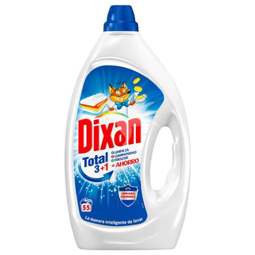 DIXAN ΥΓΡΟ ΠΛΥΝΤΗΡΙΟΥ 55μεζ. - (2,75lit) (TOTAL 3+1) (BLUE)