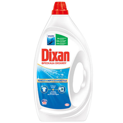 DIXAN ΥΓΡΟ ΠΛΥΝΤΗΡΙΟΥ GEL 70μεζ. - (3,15lit) (ΦΡΕΣΚΑΔΑ ΩΚΕΑΝΟΥ)