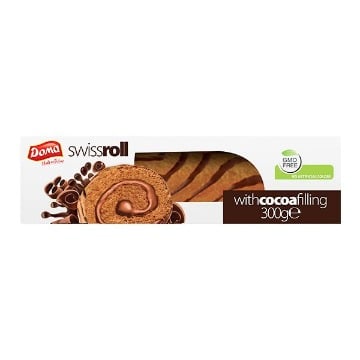 DOMA SWISS ROLL 300gr. - (ΚΑΚΑΟ ΜΕ ΚΑΚΑΟ)