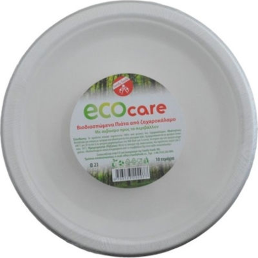 ECOCARE ΒΙΟΔΙΑΣΠΩΜΕΝΑ ΠΙΑΤΑ ΜΕΓΑΛΑ 23cm (10τεμ.)