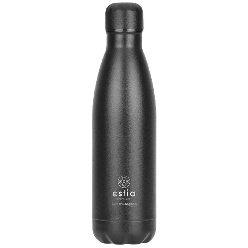 ECOCASA TRAVEL FLASK LITE SAVE AEGEAN 500ml - (ΜΑΥΡΟ)
