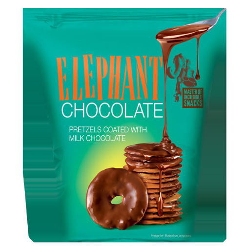 ELEPHANT MINI PRETZEL 80gr. - (ΣΟΚΟΛΑΤΑ ΓΑΛΑΚΤΟΣ)