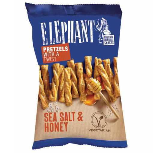 ELEPHANT TWISTED PRETZEL 70gr. - (ΘΑΛΑΣΣΙΝΟ ΑΛΑΤΙ & ΜΕΛΙ)