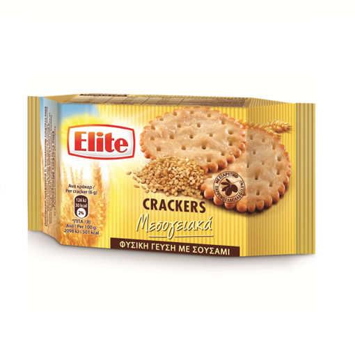 ELITE CRACKERS ΜΕΣΟΓΕΙΑΚΑ ΣΟΥΣΑΜΙ 105gr Σ16 