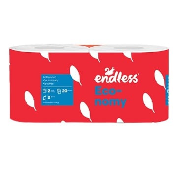 ENDLESS ΧΑΡΤΙ ΥΓΕΙΑΣ ECONOMY 2ply - (65gr. x 2 ΡΟΛΛA)