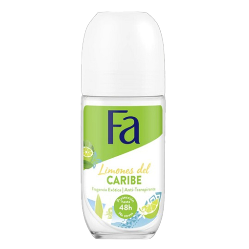 FA ROLL-ΟΝ 50ml - (CARIBBEAN LEMON) (ΓΥΑΛΙΝΟ)