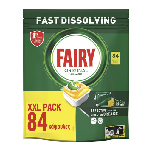FAIRY CAPS ALL IN ONE  84τεμ. - (ORIGINAL) (ΛΕΜΟΝΙ)
