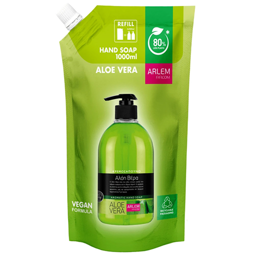 FARCOM ARLEM ΚΡΕΜΟΣΑΠΟΥΝΟ 1lit -  (DOYPACK) (ALOE VERA)