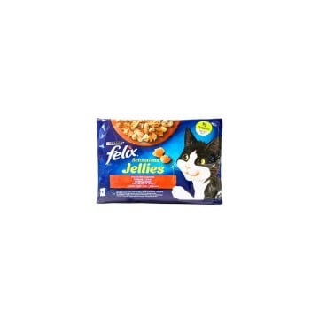 FELIX SENSATIONS ΓΑΤΟΤΡΟΦΗ (4x85gr.) - (ΠΟΙΚΙΛΙΑ ΚΡΕΑΤΙΚΩΝ)