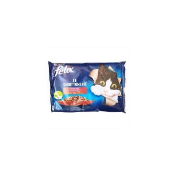 FELIX ΓΑΤΟΤΡΟΦΗ ΣΕ ΖΕΛΕ (4x85gr) - (ΜΟΣΧΑΡΙ/ΚΟΤΟΠΟΥΛΟ)