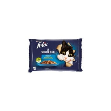FELIX ΓΑΤΟΤΡΟΦΗ ΣΕ ΖΕΛΕ (4x85gr) - (ΣΟΛΟΜΟΣ/ΤΟΝΟΣ)