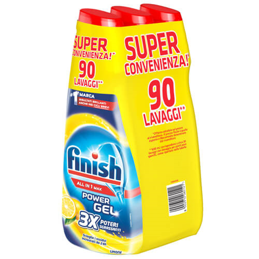 FINISH GEL ΠΛΥΝΤΗΡΙΟΥ ΠΙΑΤΩΝ 3x600ml - (ΛΕΜΟΝΙ)