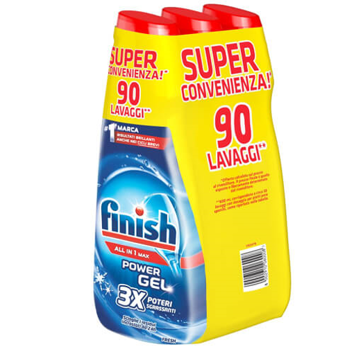 FINISH GEL ΠΛΥΝΤΗΡΙΟΥ ΠΙΑΤΩΝ 3x600ml - (ΦΡΕΣΚΑΔΑ)