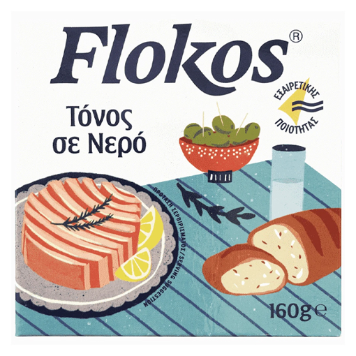 FLOKOS ΤΟΝΟΣ 160gr. - (ΣΕ ΝΕΡΟ)