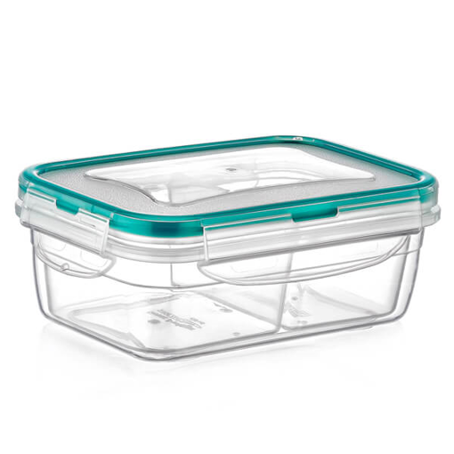 FRESH BOX ΦΑΓΗΤΟΔΟΧΕΙΟ ΟΡΘΟΓΩΝΙΟ ΜΕ ΚΑΠΑΚΙ 2 ΘΕΣΕΩΝ  400ml.(LC-200)
