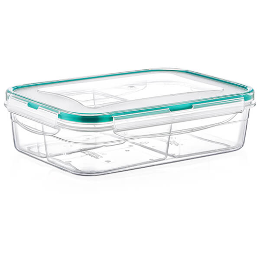 FRESH BOX ΦΑΓΗΤΟΔΟΧΕΙΟ ΟΡΘΟΓΩΝΙΟ ΜΕ ΚΑΠΑΚΙ 3 ΘΕΣΕΙΣ 1lit (LC-510)