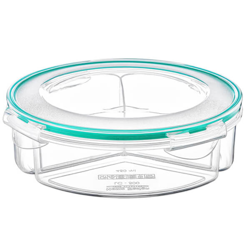 FRESH BOX ΦΑΓΗΤΟΔΟΧΕΙΟ ΣΤΡΟΓΓΥΛΟ 3 ΘΕΣΕΩΝ 1.35lit (LC-500)
