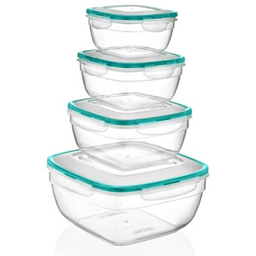 FRESH BOX ΦΑΓΗΤΟΔΟΧΕΙΟ ΤΕΤΡΑΓΩΝΟ ΜΕ ΚΑΠΑΚΙ 4τεμ. (LC-305)