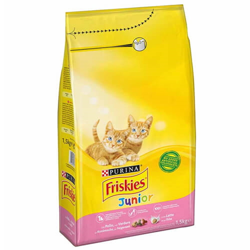 FRISKIES ΓΑΤΟΤΡΟΦΗ ΚΡΟΚΕΤΑ 1,5kg - (JUNIOR) (ΚΟΤΟΠΟΥΛΟ-ΓΑΛΑ-ΛΑΧΑΝΙΚΑ)