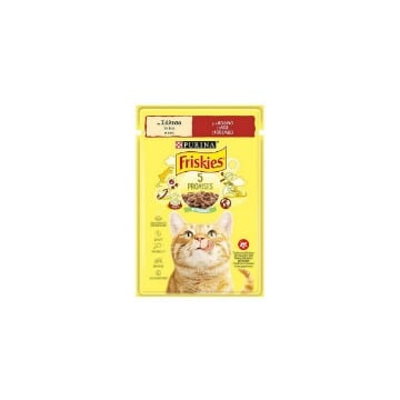 FRISKIES ΓΑΤΟΤΡΟΦΗ ΦΑΚΕΛΑΚΙ 85gr - (ΒΟΔΙΝΟ) (ΣΕ ΣΑΛΤΣΑ)