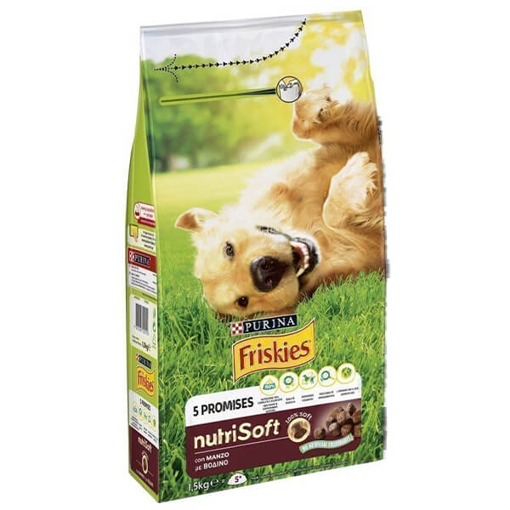 FRISKIES ΣΚΥΛΟΤΡΟΦΗ NUTRI SOFT 1,5kg - (ΒΟΔΙΝΟ)