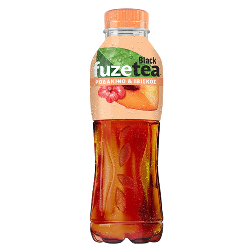 FUZE TEA ΜΑΥΡΟ 500ml - (PEACH & HIBISCUS)
