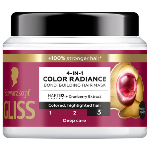 GLISS ΜΑΣΚΑ ΜΑΛΛΙΩΝ POWER 400ml - (4 ΣΕ 1 COLOR RADIANCE)