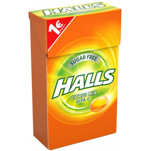 HALLS VITA-C ΚΑΡΑΜΕΛΕΣ (28gr.x12τεμ.) - (ΦΡΟΥΤΑ) (ΧΩΡΙΣ ΖΑΧΑΡΗ) (ΛΤΠ 1€)