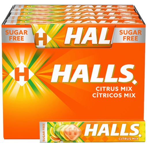 HALLS COOL ΚΑΡΑΜΕΛΕΣ (32grx20τεμ.) - (CITRUS MIX)