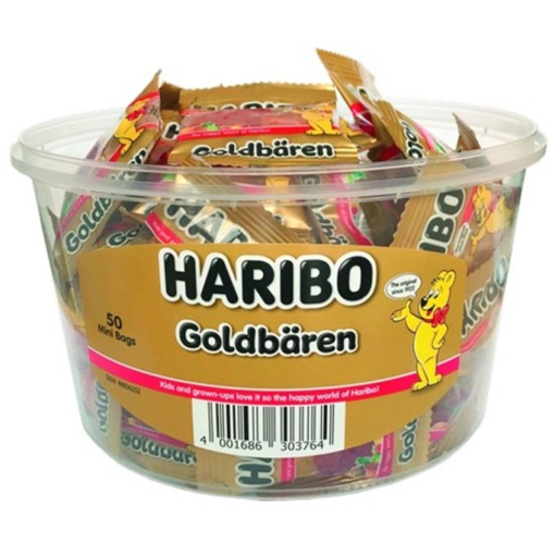 HARIBO ΖΑΧΑΡΩΤΑ (50x10gr.) - (GOLDBAREN MINI)