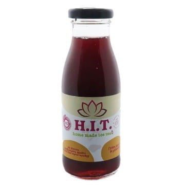 HIT ΣΠΙΤΙΚΟ ICE TEA 250ml - (ΜΠΑΝΑΝΑ & ΚΕΡΑΣΙ) (ΓΥΑΛΙΝΟ)