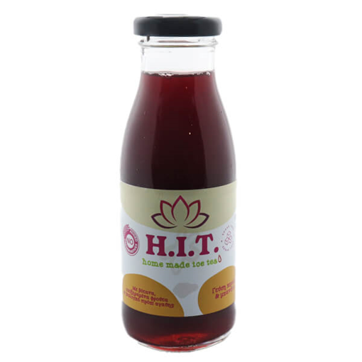 HIT ΣΠΙΤΙΚΟ ICE TEA 250ml - (ΜΠΑΝΑΝΑ & ΚΕΡΑΣΙ) (ΓΥΑΛΙΝΟ)