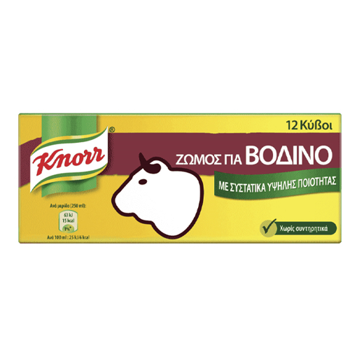 KNORR ΚΥΒΟΣ (6lit x 120gr.) - (ΒΟΔΙΝΟ)