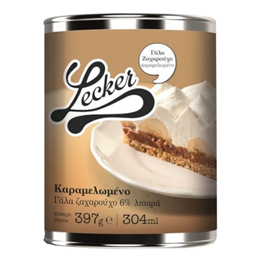 LECKER ΖΑΧΑΡΟΥΧΟ ΓΑΛΑ ΚΑΡΑΜΕΛΩΜΕΝΟ 397gr - (8% ΛΙΠΑΡΑ)