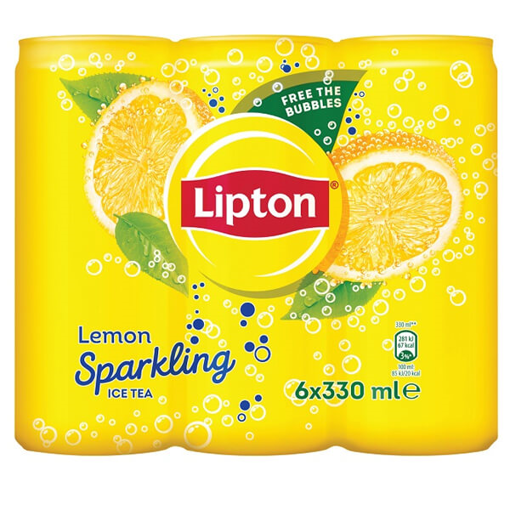 LIPTON SPARKLING ICE TEA (6x330ml) - (ΛΕΜΟΝΙ)