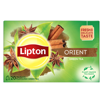 LIPTON ΠΡΑΣΙΝΟ ΤΣΑΙ ΦΑΚΕΛΑΚΙ (20x1,3gr) - (ORIENT)
