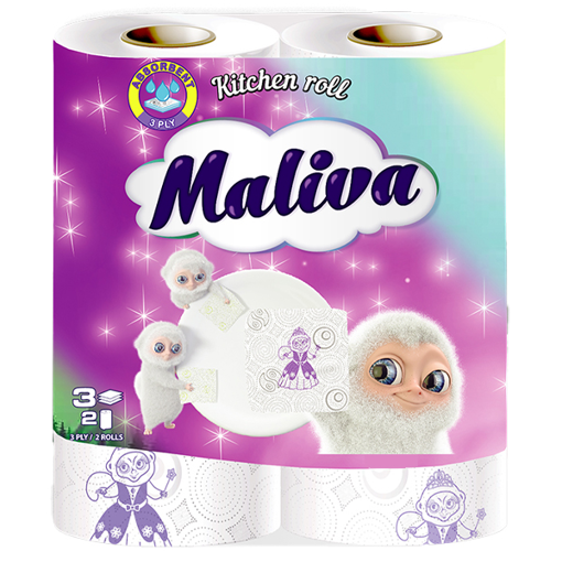 MALIVA ΧΑΡΤΙ ΚΟΥΖΙΝΑΣ 2 ΡΟΛΑ 3Φ