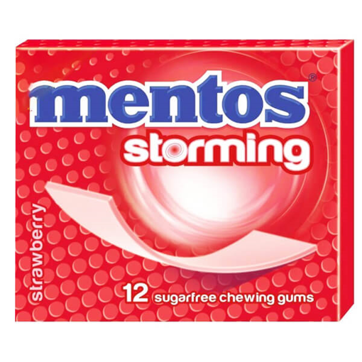 MENTOS STORMING 12x33gr. - (STRAWBERRY) (1578403)
