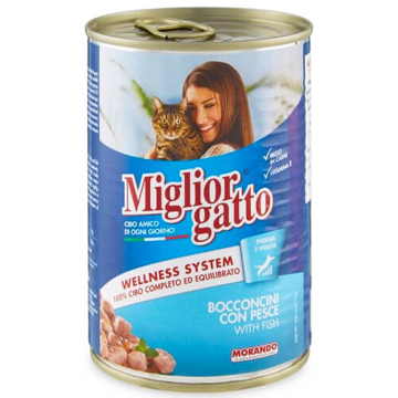 MIGLIOR ΓΑΤΟΤΡΟΦΗ ΚΟΝΣΕΡΒΑ 405gr - (ΨΑΡΙ)